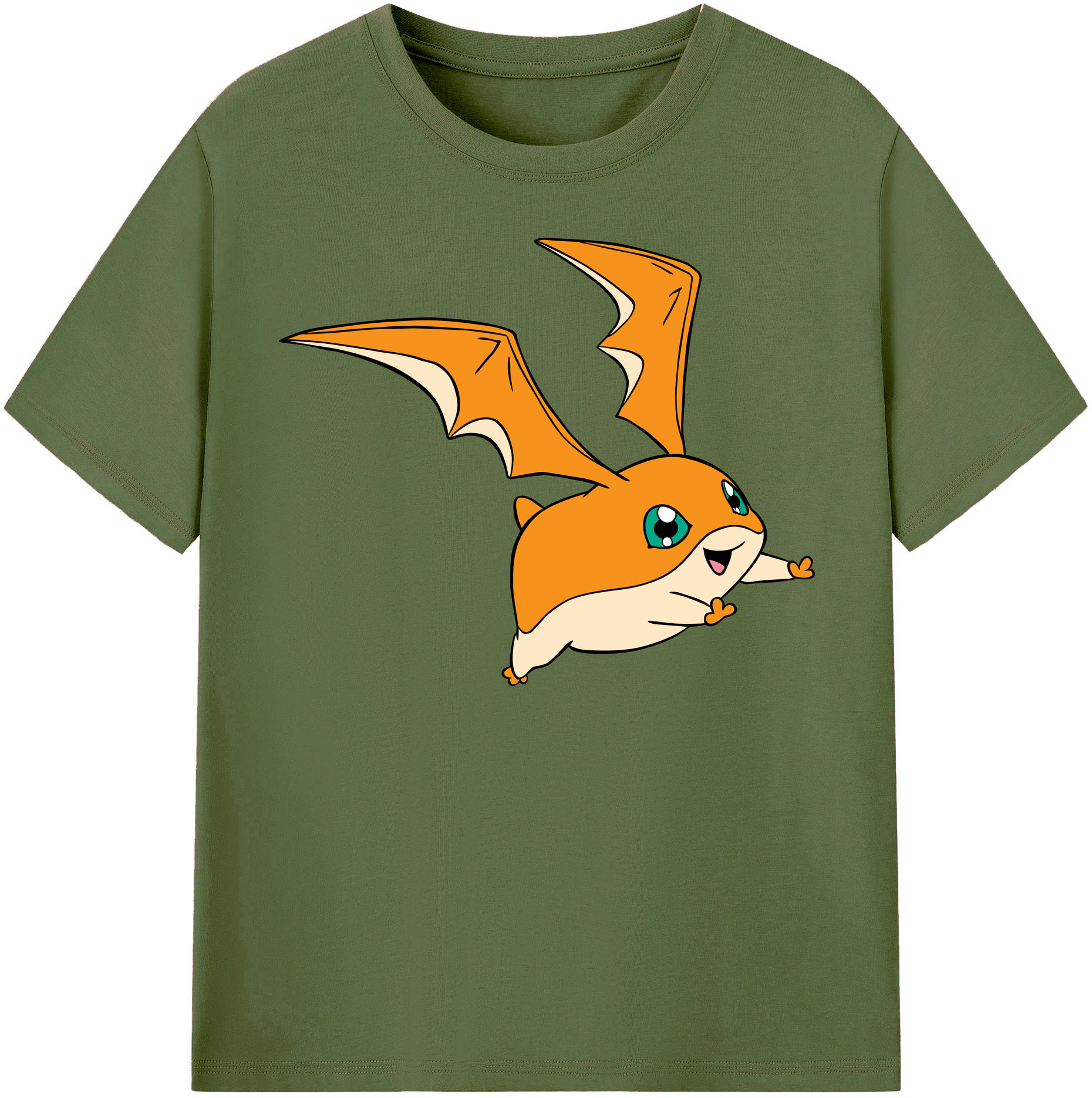 （画像用） Digimon デジタルモンスター/デジモン 綿100％半袖Tシャツ（フロントプリント）